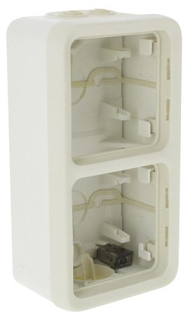 Коробка 2-ная накладная, вертикальная Legrand Plexo 69691, цвет «белый»