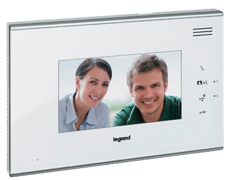 Видеодомофон с цветным дисплеем 7'' Touch Legrand 369300 белая панель (комплект)

