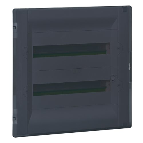 Щит встраиваемый пластиковый Legrand 401707 Practibox&#179; 2 ряда 18 модулей, прозрачная дверь