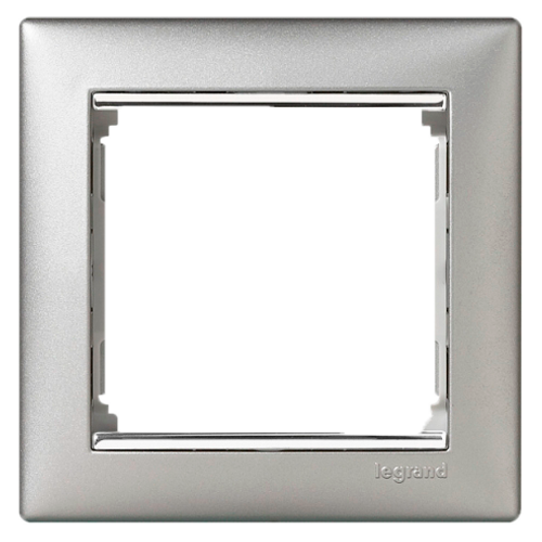 Рамка 1-я Legrand Valena 770351 «алюминий/серебро»